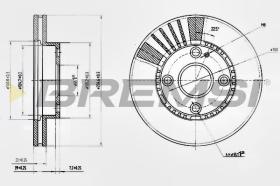 Bremsi CD7104V - DISCO DE FRENO | BRAKE DISCS
