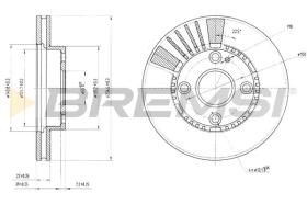 Bremsi CD7104V - DISCHI FRENO | BRAKE DISCS
