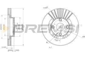 Bremsi CD7105V - DISCO DE FRENO | BRAKE DISCS
