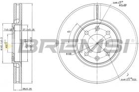 Bremsi CD7106V - DISCO DE FRENO | BRAKE DISCS