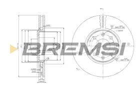 Bremsi CD7106V - DISCHI FRENO | BRAKE DISCS