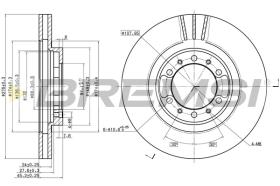 Bremsi CD7109V - DISCHI FRENO | BRAKE DISCS