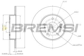 Bremsi CD7110S - DISCO DE FRENO | BRAKE DISCS