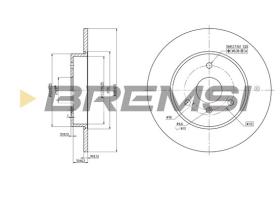 Bremsi CD7111S - DISCO DE FRENO | BRAKE DISCS