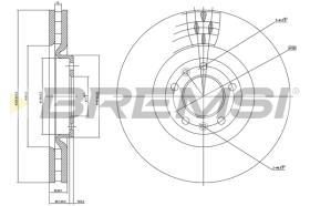 Bremsi CD7114V - DISCO DE FRENO | BRAKE DISCS