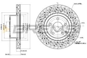 Bremsi CD7121V - DISCO DE FRENO | BRAKE DISCS