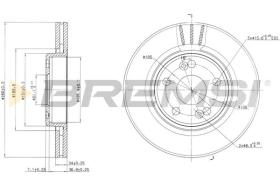 Bremsi CD7123V - DISCO DE FRENO | BRAKE DISCS