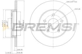 Bremsi CD7126S - DISCO DE FRENO | BRAKE DISCS