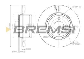 Bremsi CD7127V - DISCO DE FRENO | BRAKE DISCS