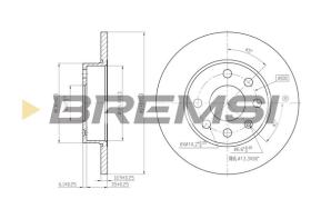 Bremsi CD7129S - DISCO DE FRENO | BRAKE DISCS