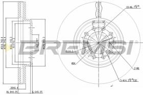 Bremsi CD7133V - DISCO DE FRENO | BRAKE DISCS