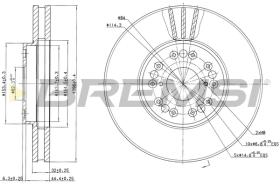 Bremsi CD7134V - DISCO DE FRENO | BRAKE DISCS