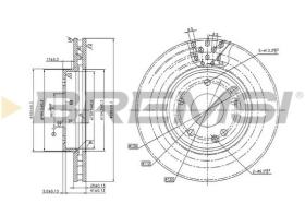 Bremsi CD7135V - DISCO DE FRENO | BRAKE DISCS