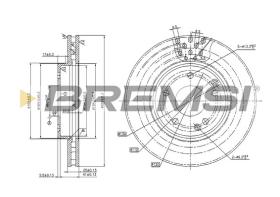 Bremsi CD7135V - DISCHI FRENO | BRAKE DISCS