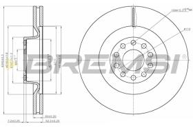 Bremsi CD7137V - DISCO DE FRENO | BRAKE DISCS