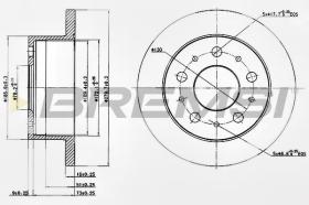 Bremsi CD7145S - DISCO DE FRENO | BRAKE DISCS