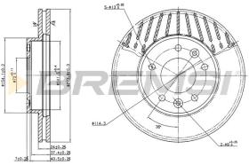 Bremsi CD7146V - DISCO DE FRENO | BRAKE DISCS