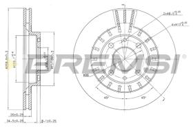 Bremsi CD7147V - DISCO DE FRENO | BRAKE DISCS