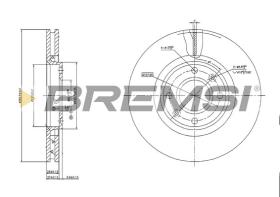 Bremsi CD7152V - DISCO DE FRENO | BRAKE DISCS