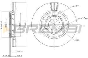 Bremsi CD7154V - DISCO DE FRENO | BRAKE DISCS