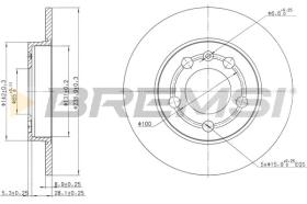 Bremsi CD7155S - DISCO DE FRENO | BRAKE DISCS