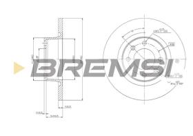 Bremsi CD7157S - DISCO DE FRENO | BRAKE DISCS