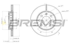 Bremsi CD7161V - DISCHI FRENO | BRAKE DISCS