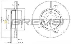Bremsi CD7163V - DISCO DE FRENO | BRAKE DISCS