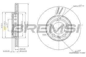 Bremsi CD7164V - DISCO DE FRENO | BRAKE DISCS