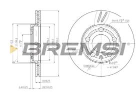 Bremsi CD7164V - DISCHI FRENO | BRAKE DISCS