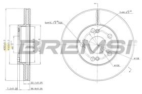 Bremsi CD7167V - DISCO DE FRENO | BRAKE DISCS