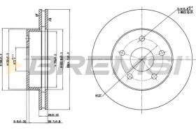 Bremsi CD7169V - DISCO DE FRENO | BRAKE DISCS