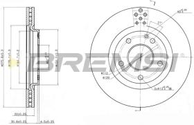 Bremsi CD7173V - DISCHI FRENO | BRAKE DISCS