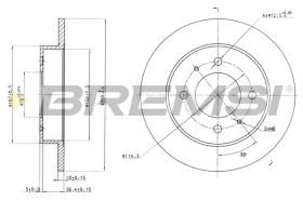 Bremsi CD7176S - DISCO DE FRENO | BRAKE DISCS