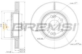 Bremsi CD7182V - DISCO DE FRENO | BRAKE DISCS