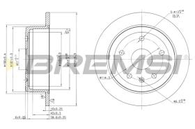 Bremsi CD7188S - DISCHI FRENO | BRAKE DISCS