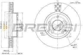 Bremsi CD7203V - DISCO DE FRENO | BRAKE DISCS