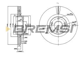 Bremsi CD7205V - DISCO DE FRENO | BRAKE DISCS