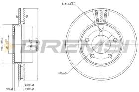 Bremsi CD7209V - DISCO DE FRENO | BRAKE DISCS