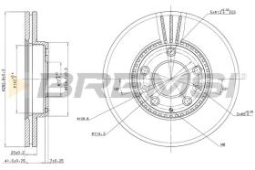 Bremsi CD7210V - DISCO DE FRENO | BRAKE DISCS