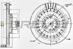 Bremsi CD7212V - DISCO DE FRENO | BRAKE DISCS