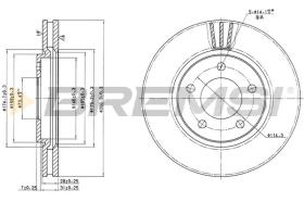 Bremsi CD7214V - DISCO DE FRENO | BRAKE DISCS