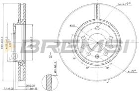 Bremsi CD7215V - DISCO DE FRENO | BRAKE DISCS