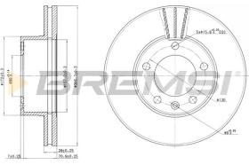 Bremsi CD7217V - DISCHI FRENO | BRAKE DISCS