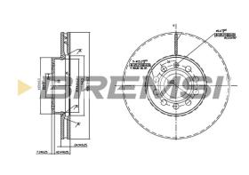 Bremsi CD7218V - DISCO DE FRENO | BRAKE DISCS