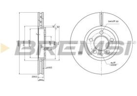 Bremsi CD7221V - DISCO DE FRENO | BRAKE DISCS
