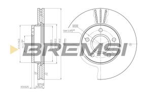 Bremsi CD7222V - DISCO DE FRENO | BRAKE DISCS