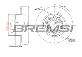 Bremsi CD7224S - DISCO DE FRENO | BRAKE DISCS