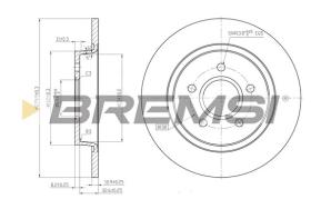 Bremsi CD7227S - DISCO DE FRENO | BRAKE DISCS