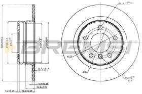 Bremsi CD7230S - DISCO DE FRENO | BRAKE DISCS